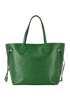 Neverfull MM, &pound;1,200, Handbags, Green, Leather, Front view